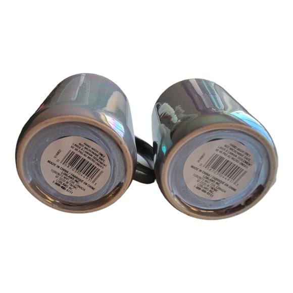 Iridescent Mugs 8 oz Set of 2 NEW - Picture 4 of 6